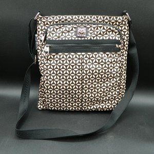 Brighton Black and Tan Crossbody Bag